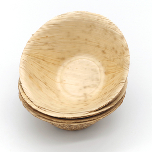 Disposable Eco Friendly Bamboo Leaf Bowl Areca Palm Leaf Bowl