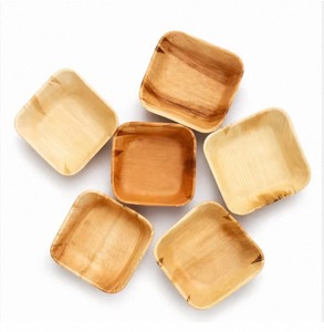4 Inch Square Areca Leaf Disposable Bowls Eco-Friendly