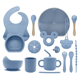 BPA Free Soft Suction Baby Tableware