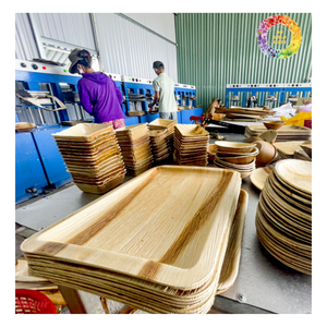 100% Areca Palm Leaf Square & Rectangle Trays